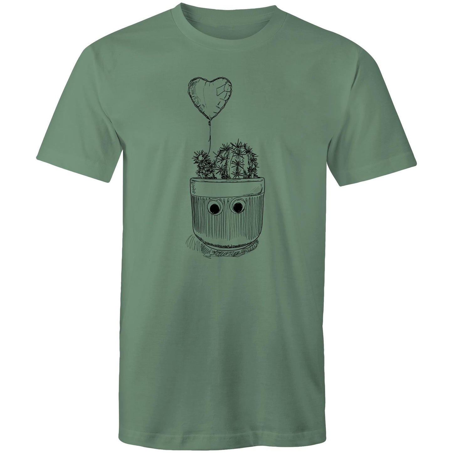 men’s tee we heart a cactus