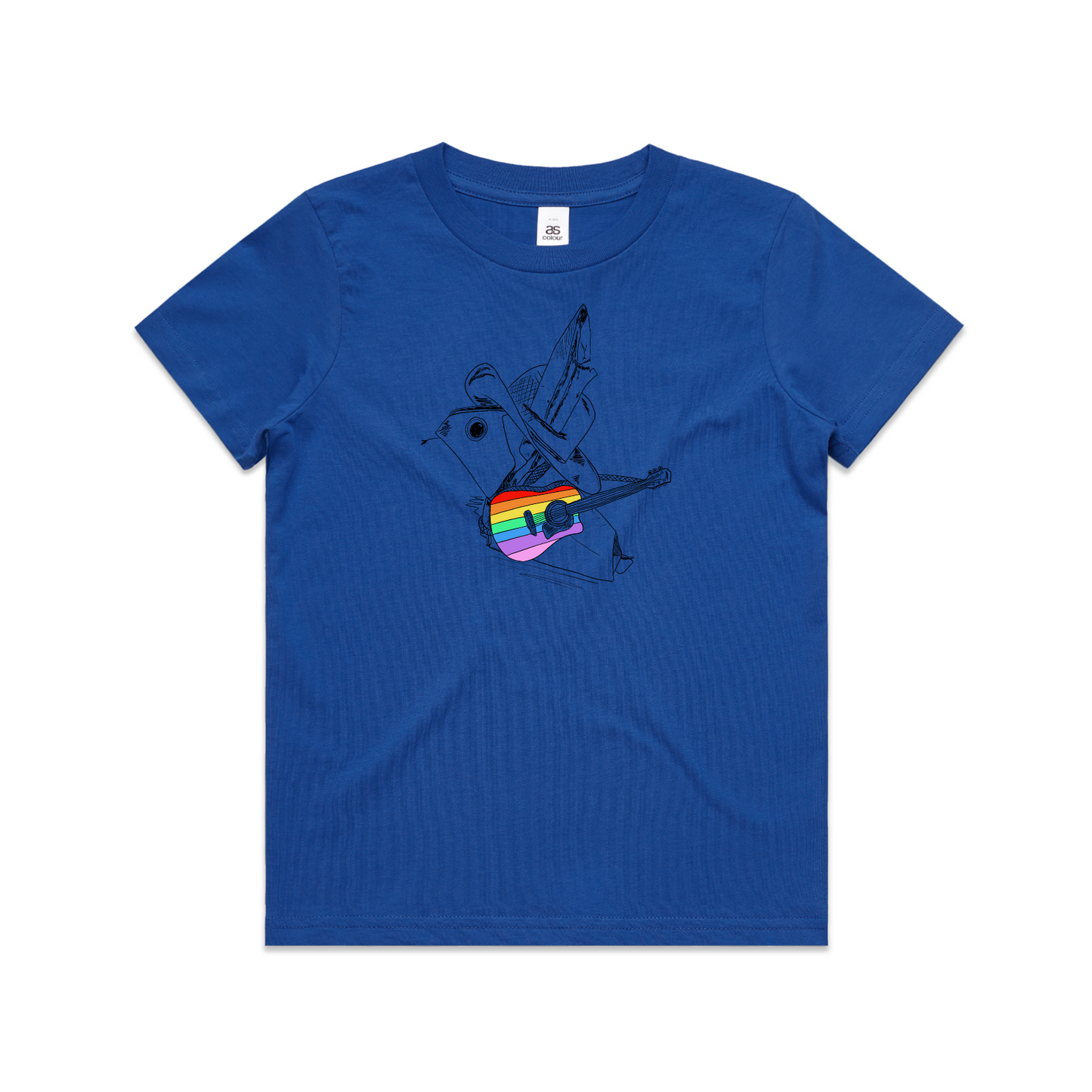 kids tee origami rainbow cowboy