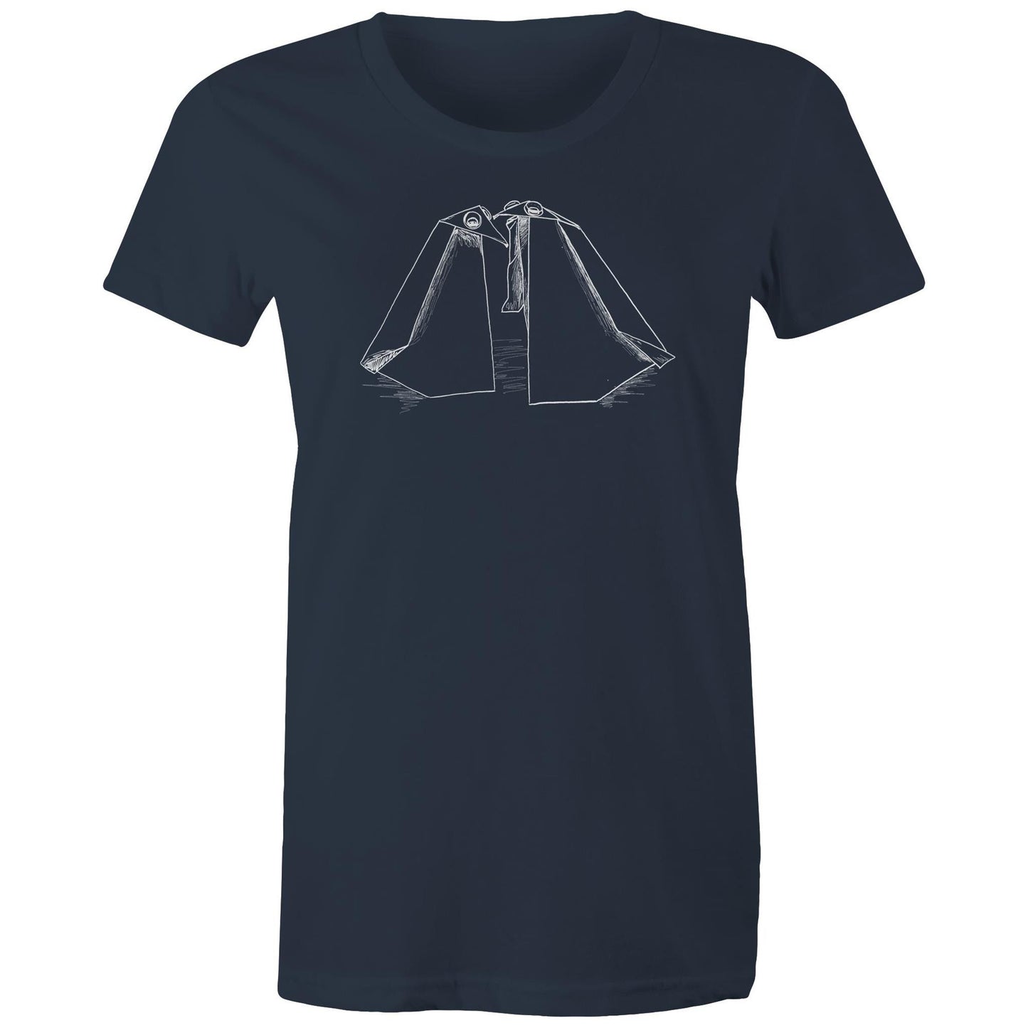 women’s tee origami penguin pals