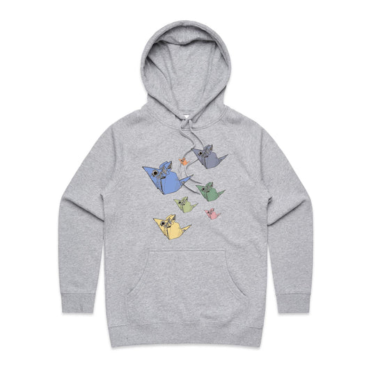women’s hoodie origami mice en masse