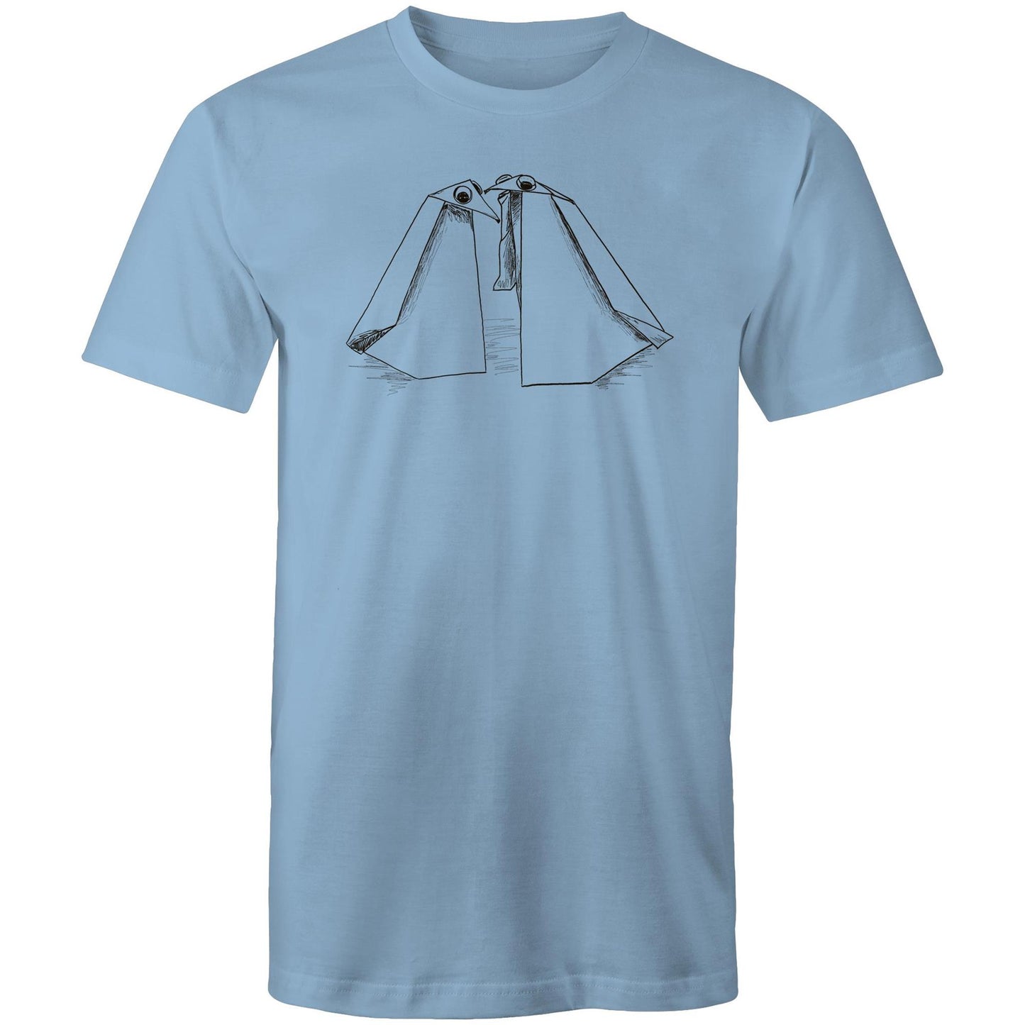 men’s tee origami penguin pals
