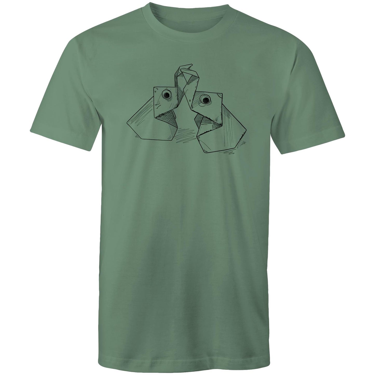 men’s tee the origami elephants