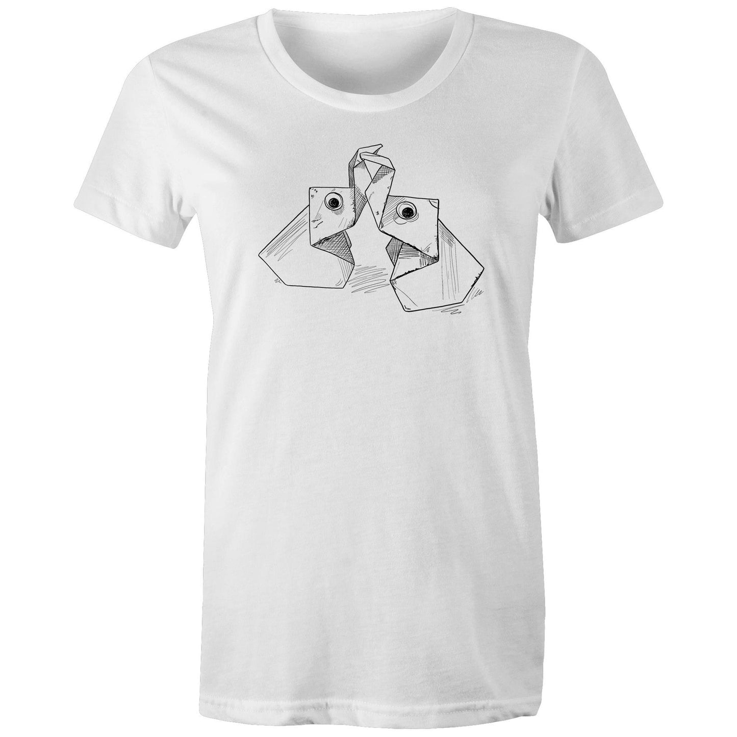 women’s tee the origami elephants