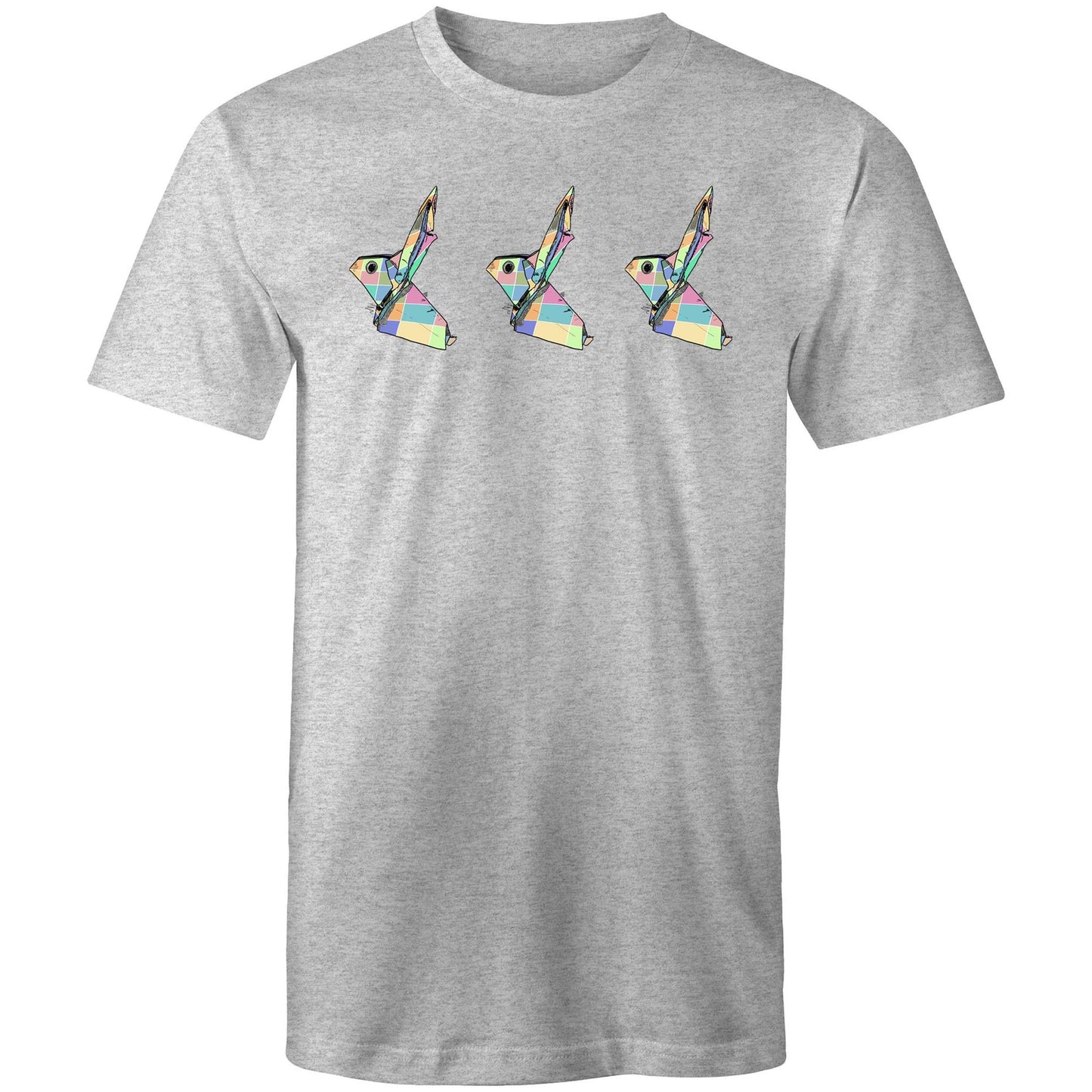 men’s tee origami patchwork rabbits