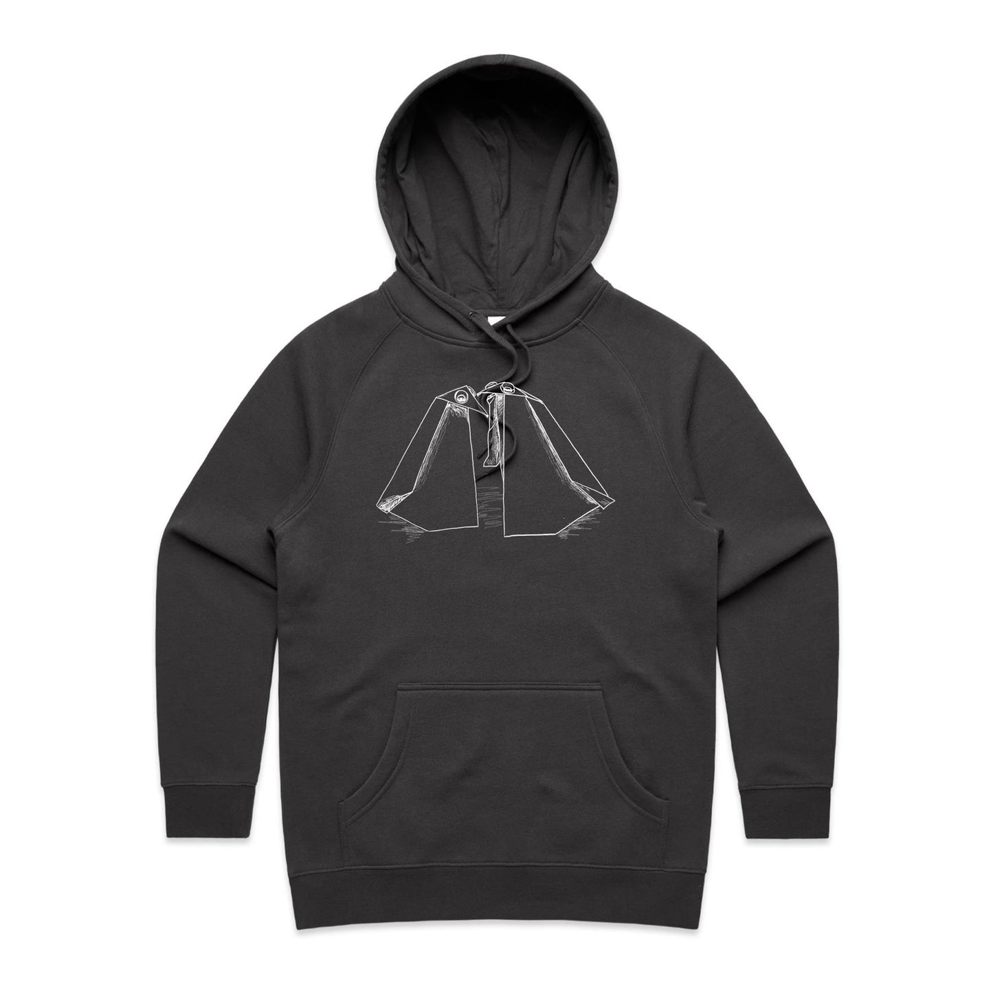 women’s hoodie origami penguin pals