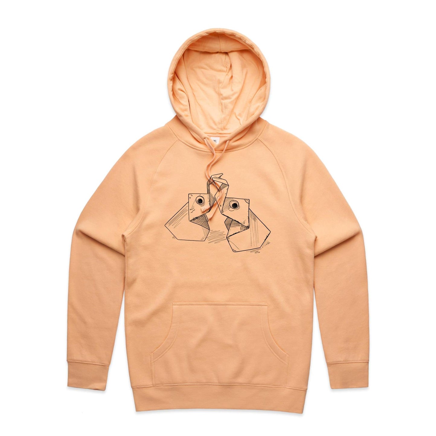 men’s hoodie the origami elephants