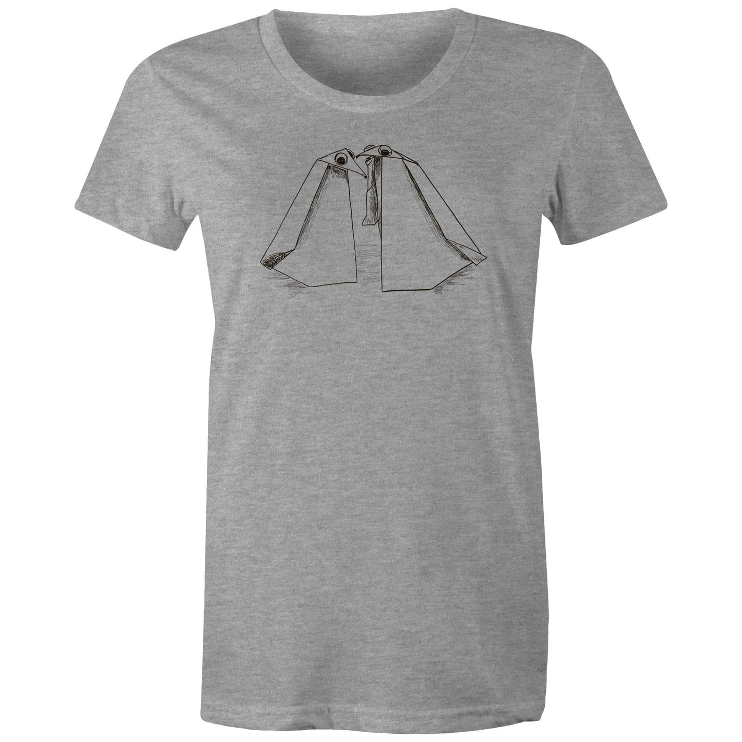 women’s tee origami penguin pals