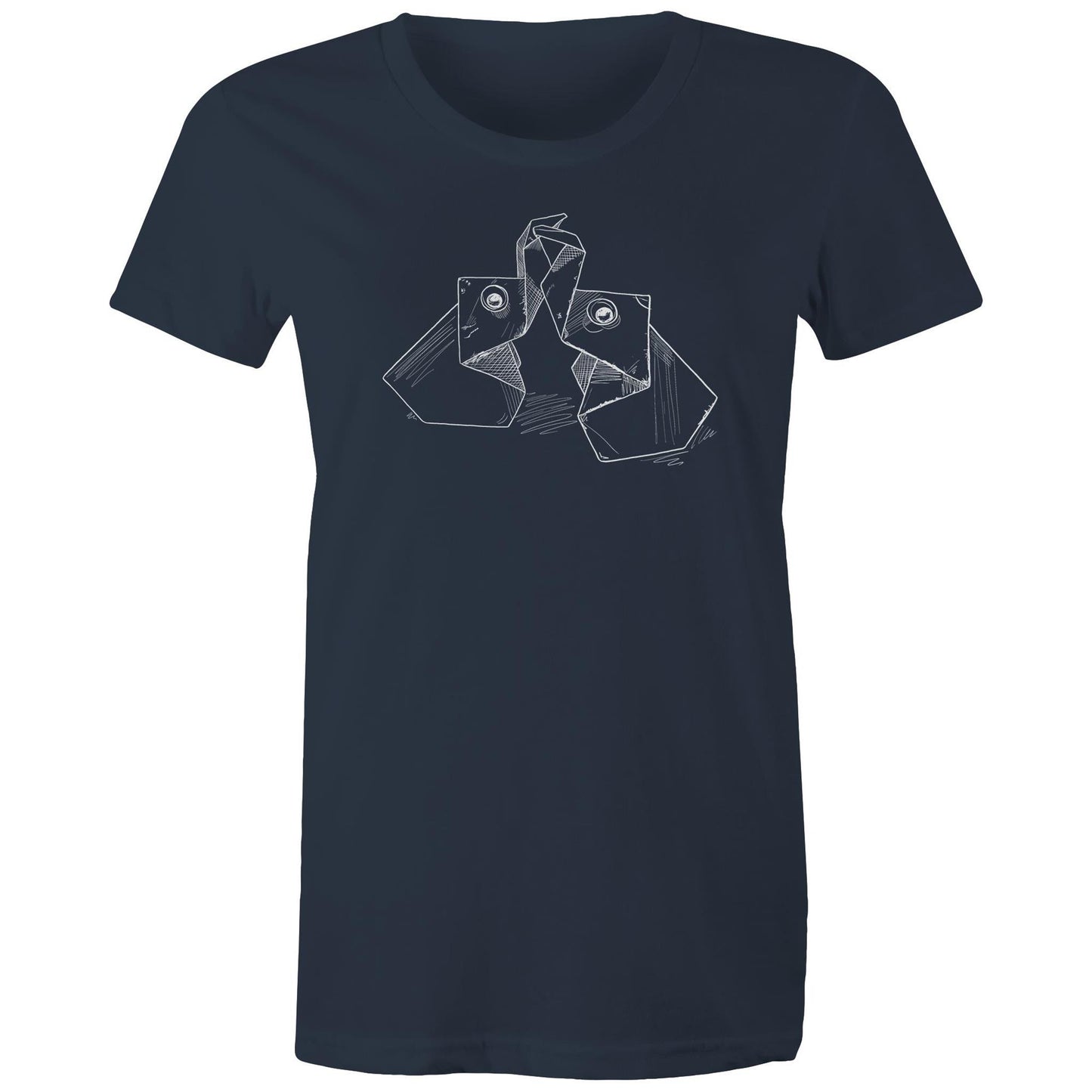 women’s tee the origami elephants