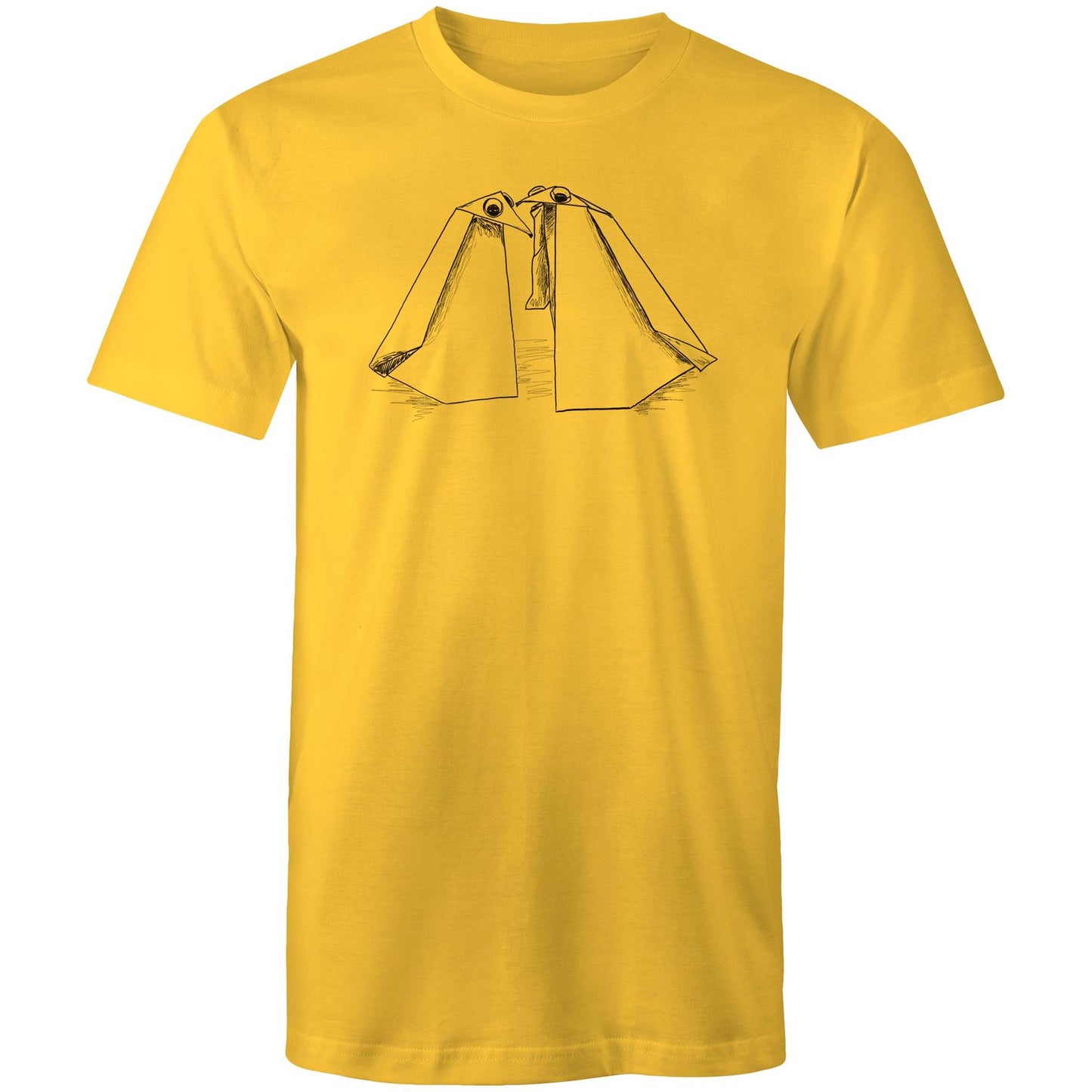 men’s tee origami penguin pals