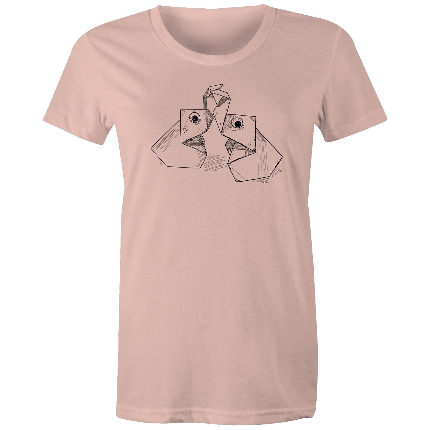 women’s tee the origami elephants