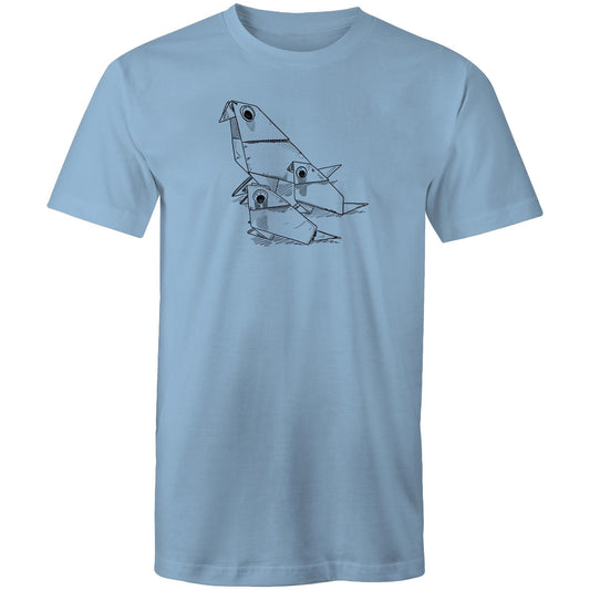 men’s tee origami bird family