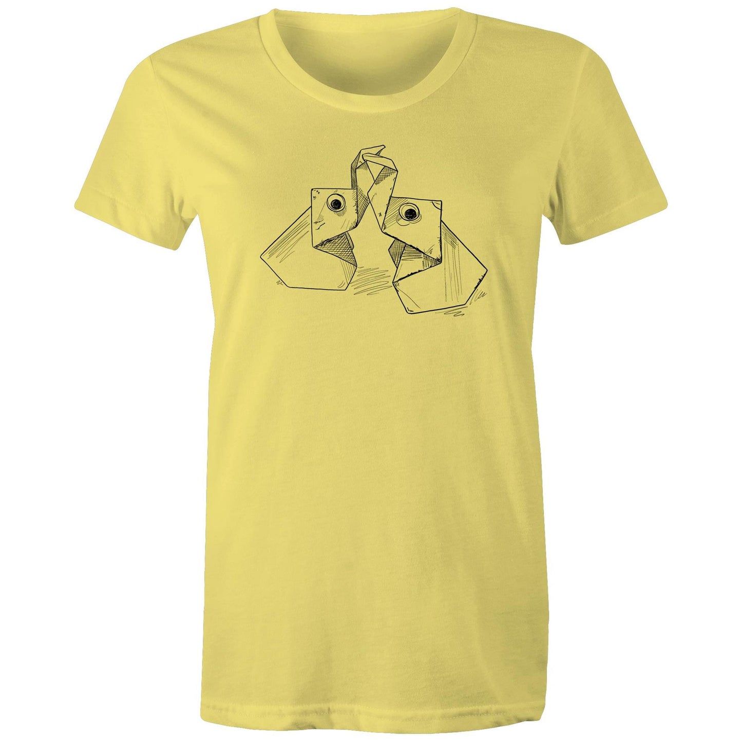 women’s tee the origami elephants