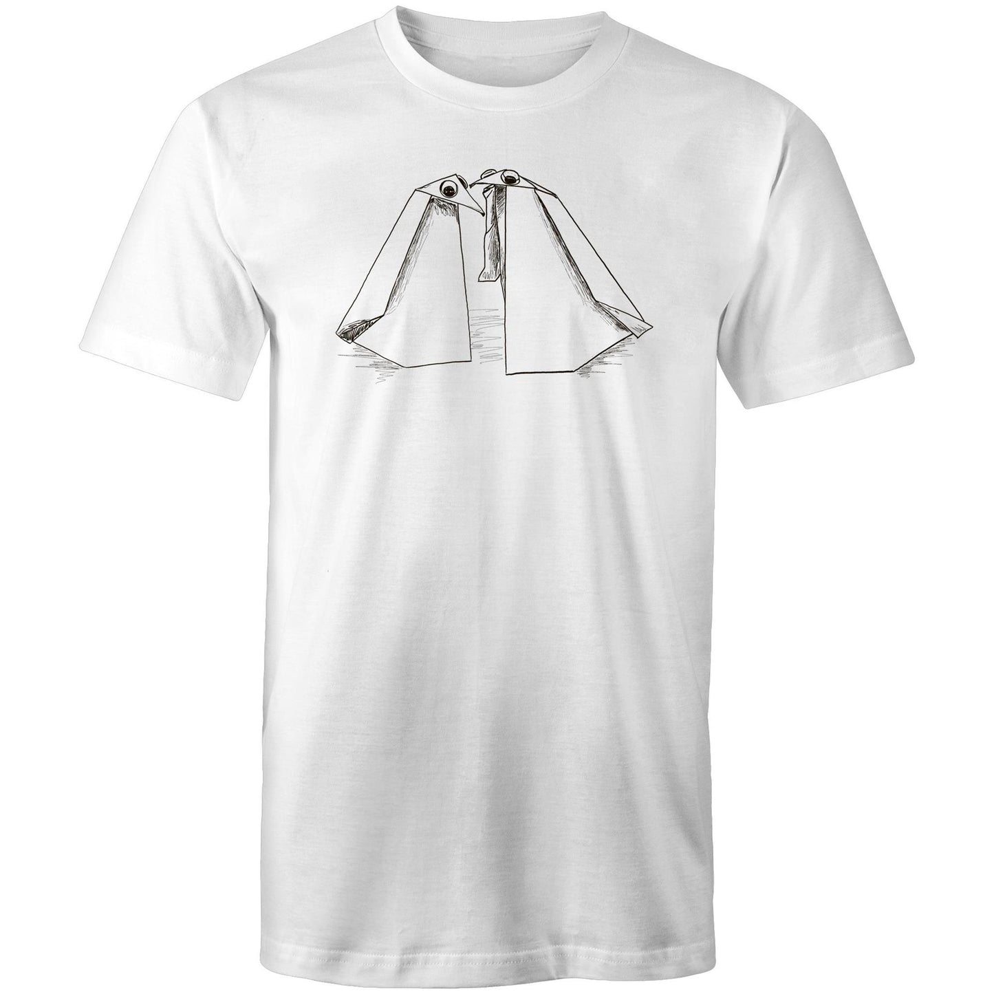 men’s tee origami penguin pals
