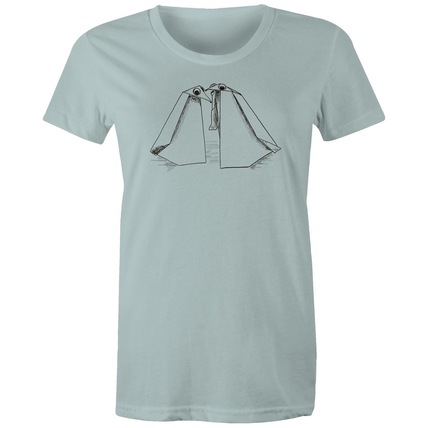 women’s tee origami penguin pals