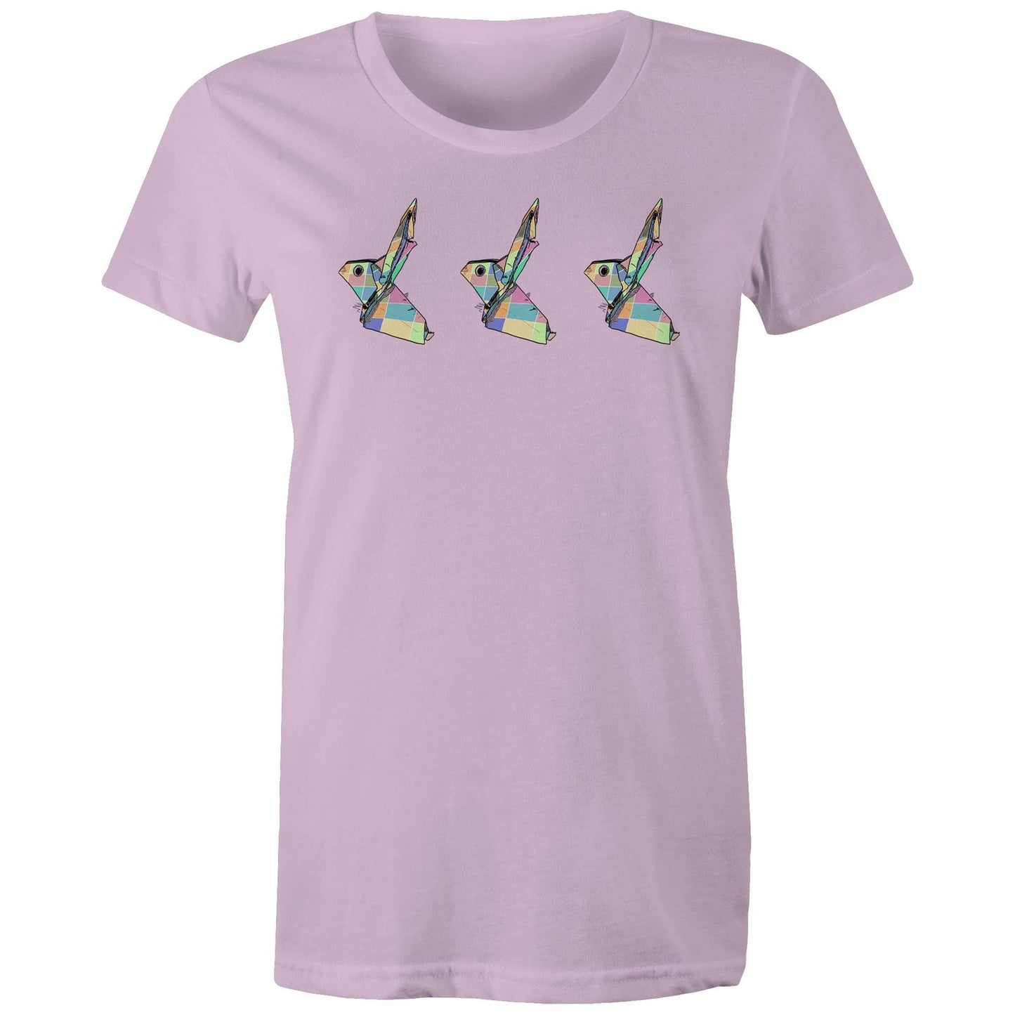 women’s tee origami patchwork rabbits