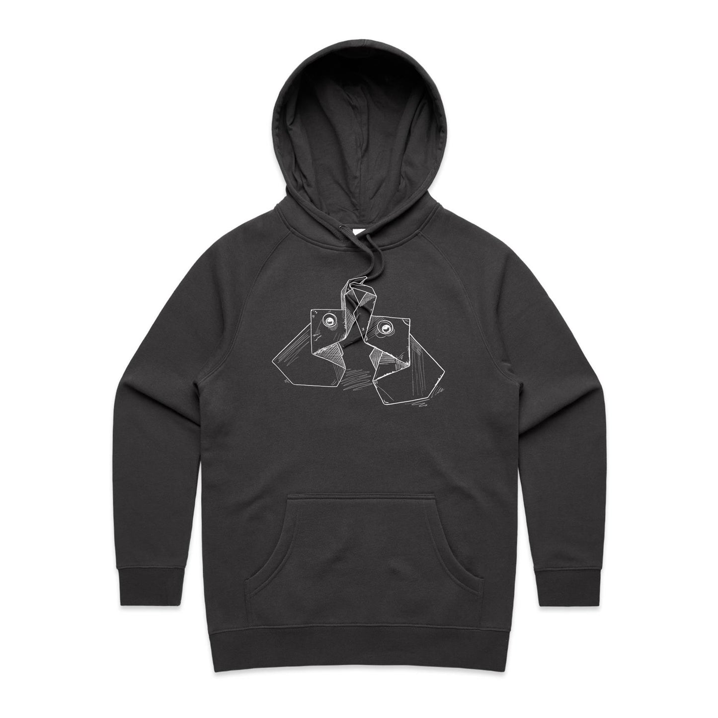 women’s hoodie the origami elephants