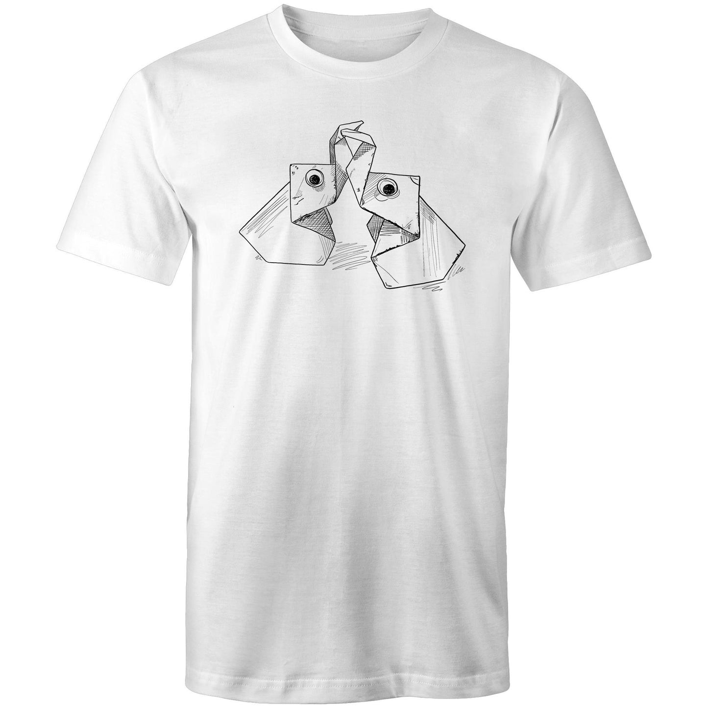 men’s tee the origami elephants
