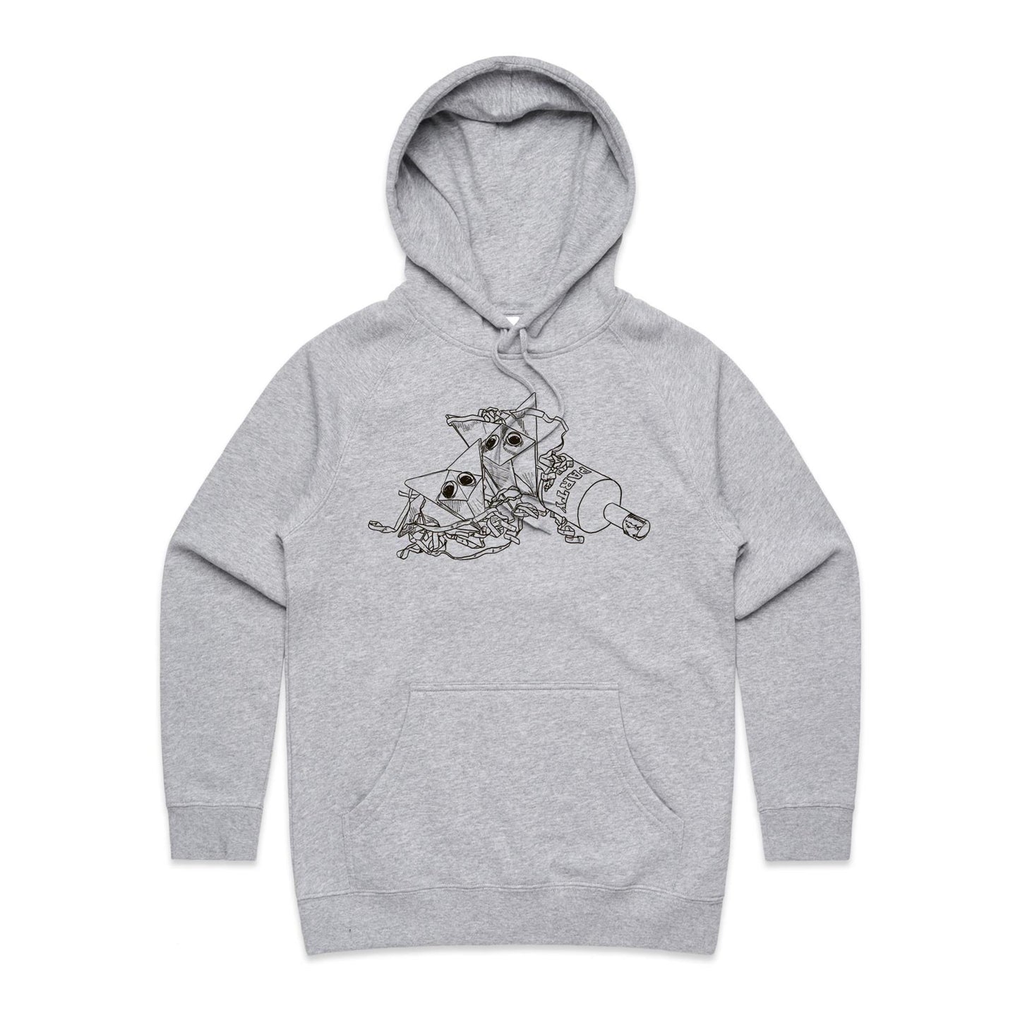 women’s hoodie origami fox party
