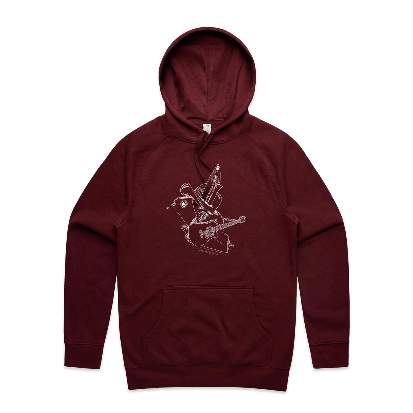 men’s hoodie classic origami cowboy