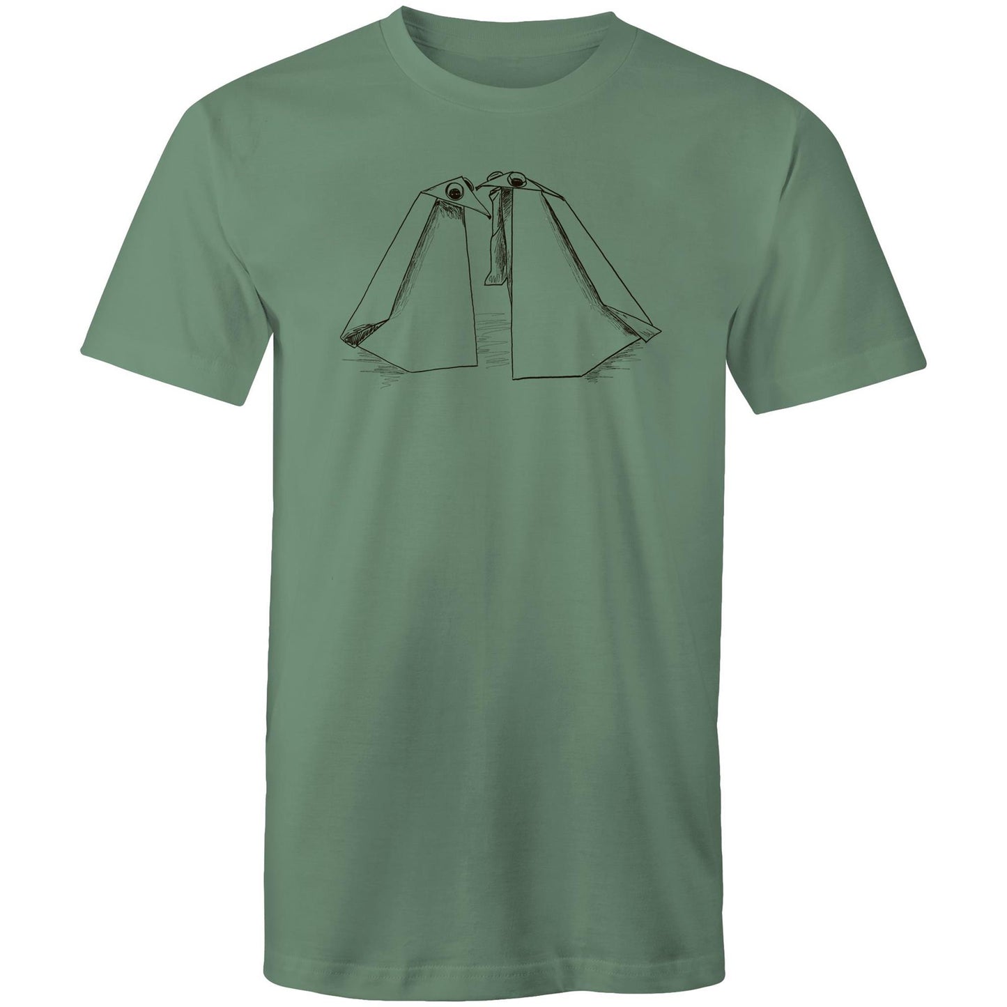 men’s tee origami penguin pals