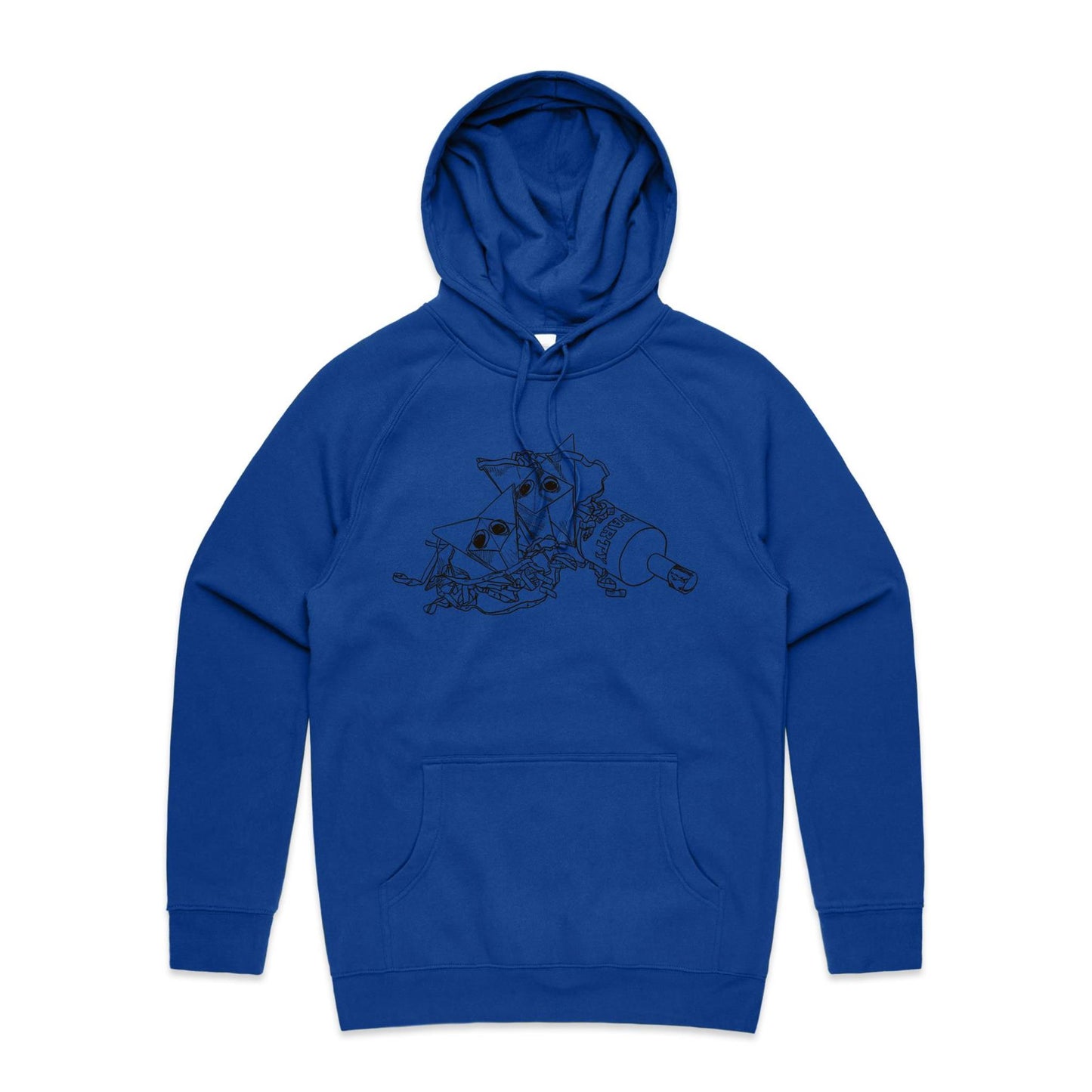 men’s hoodie origami fox party