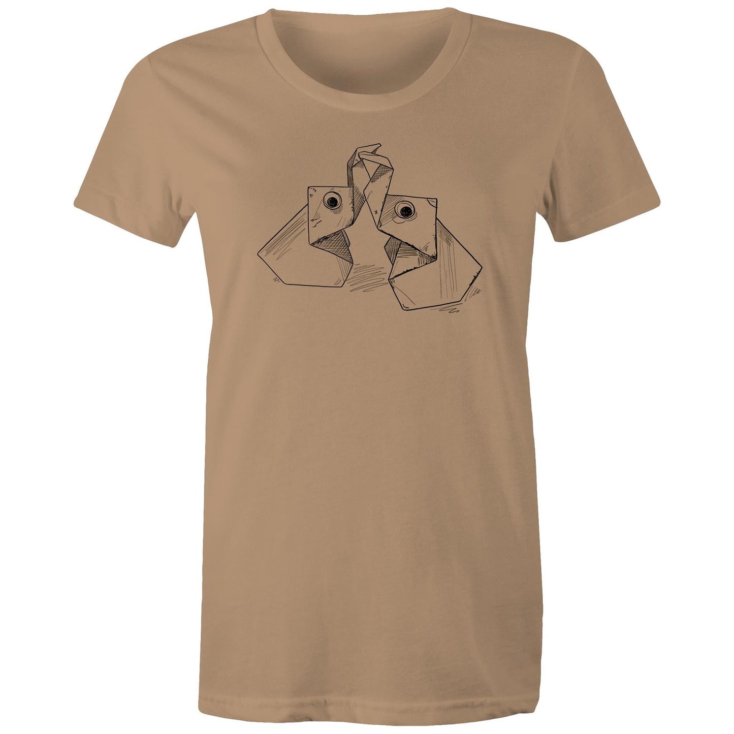 women’s tee the origami elephants