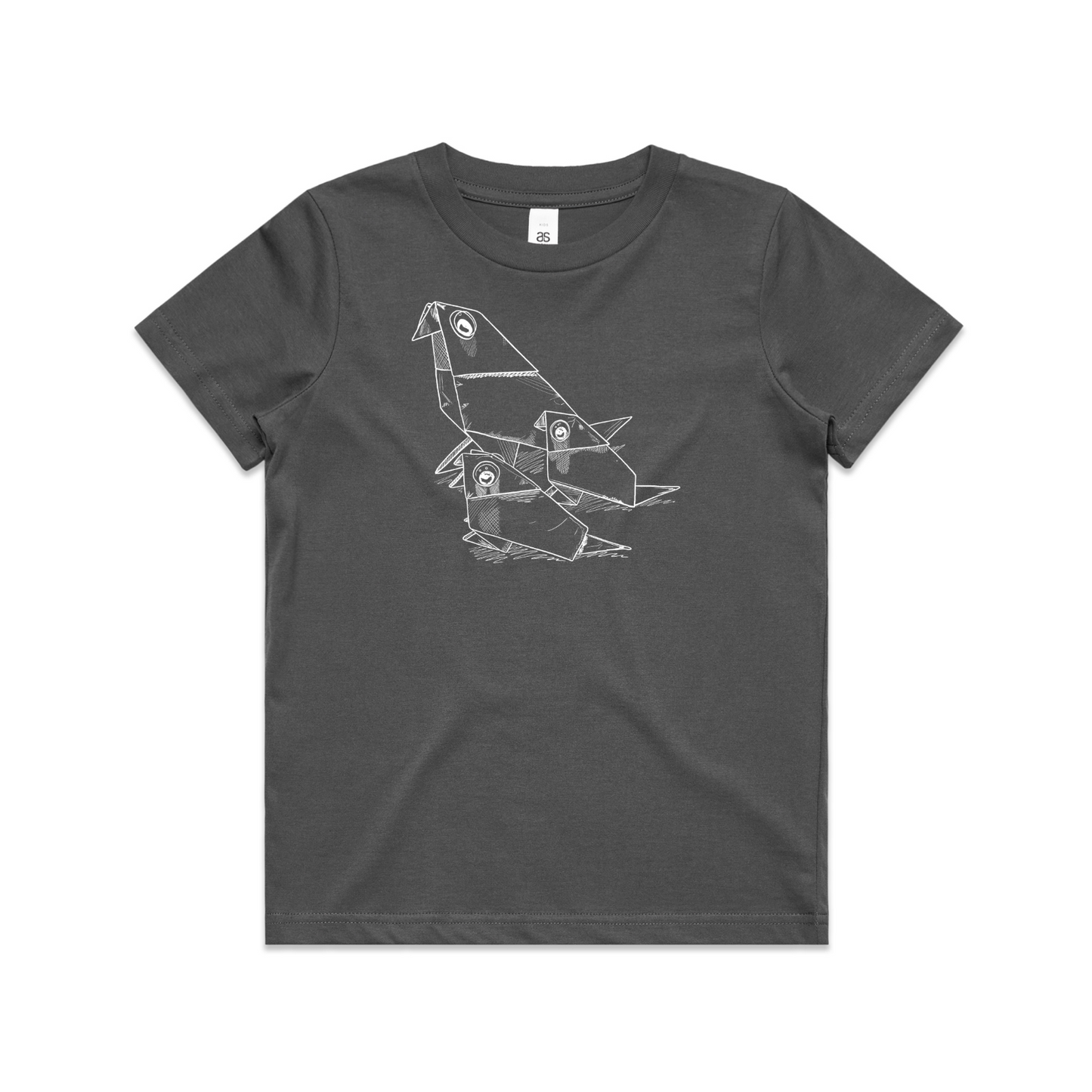 kids tee bird family