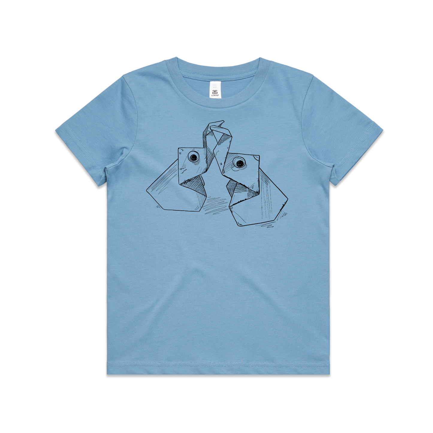 kids tee origami elephants