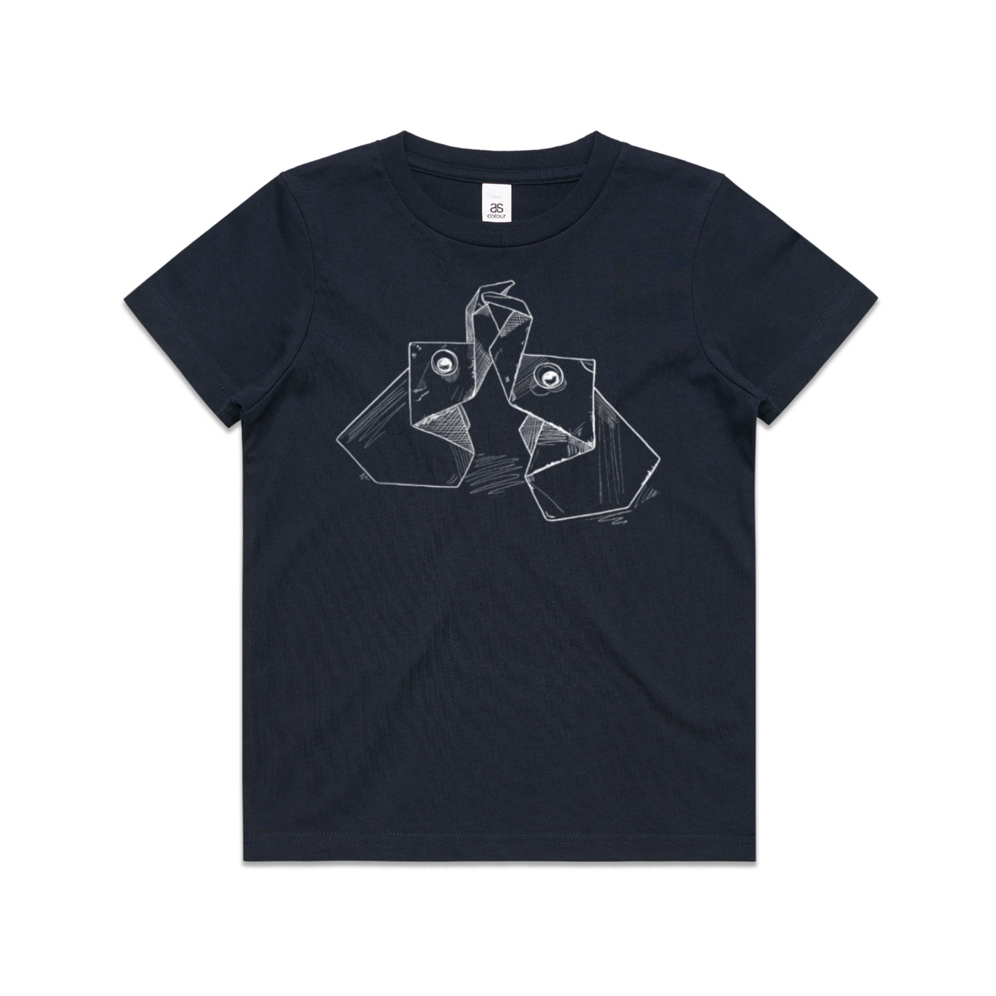 kids tee origami elephants