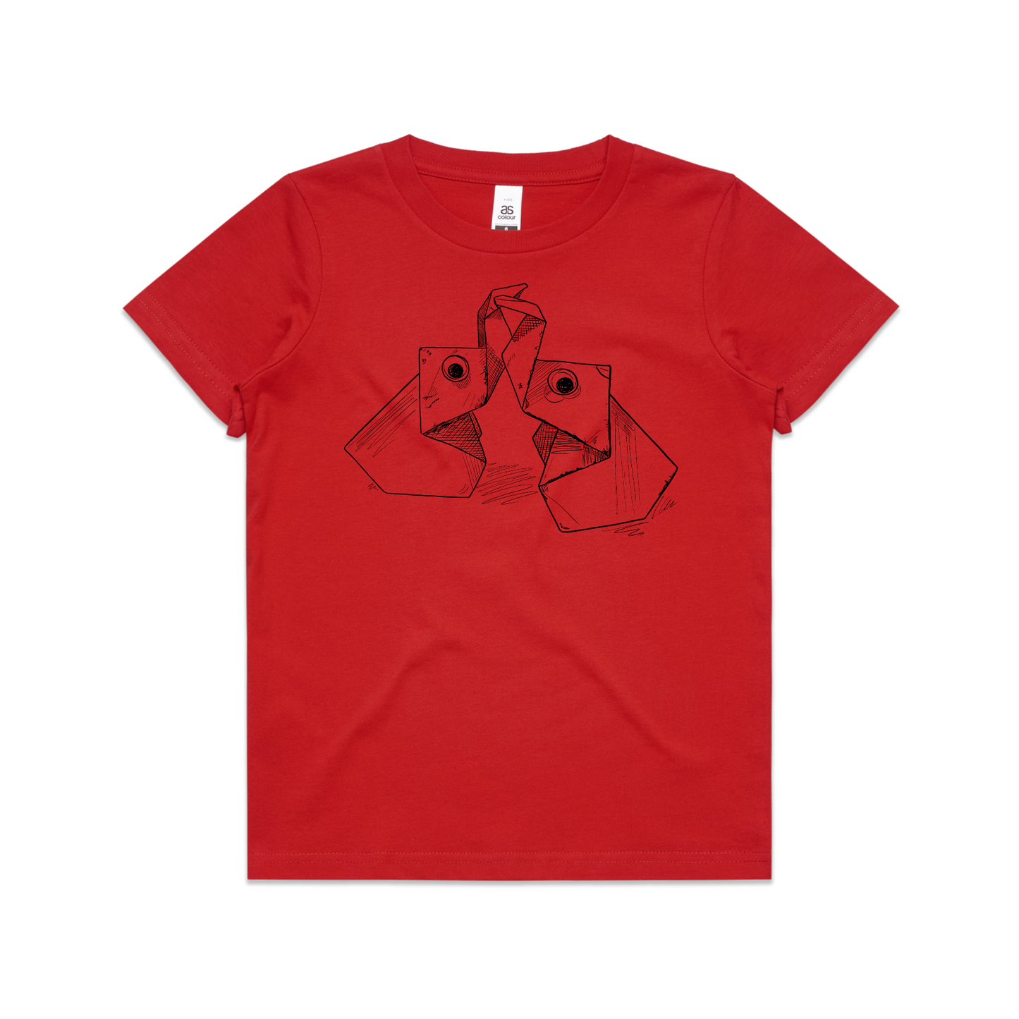 kids tee origami elephants