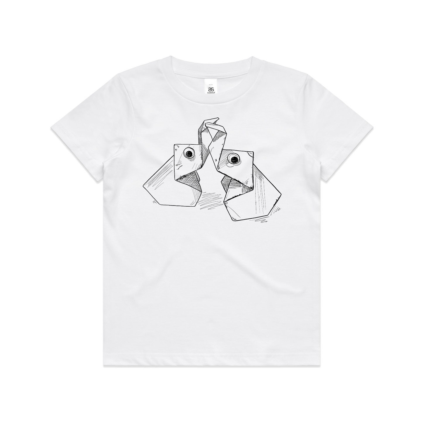 kids tee origami elephants
