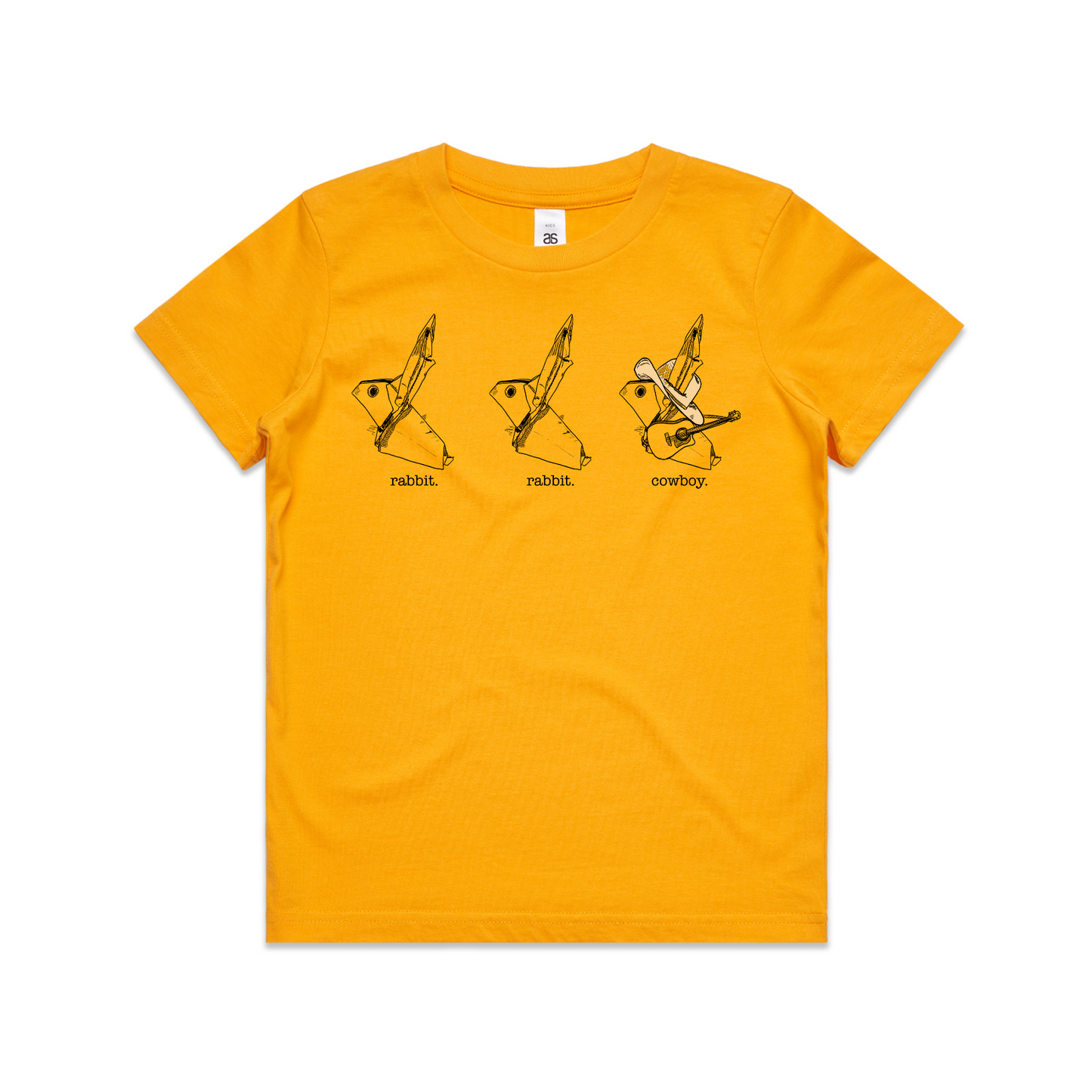 kids tee rabbit rabbit cowboy