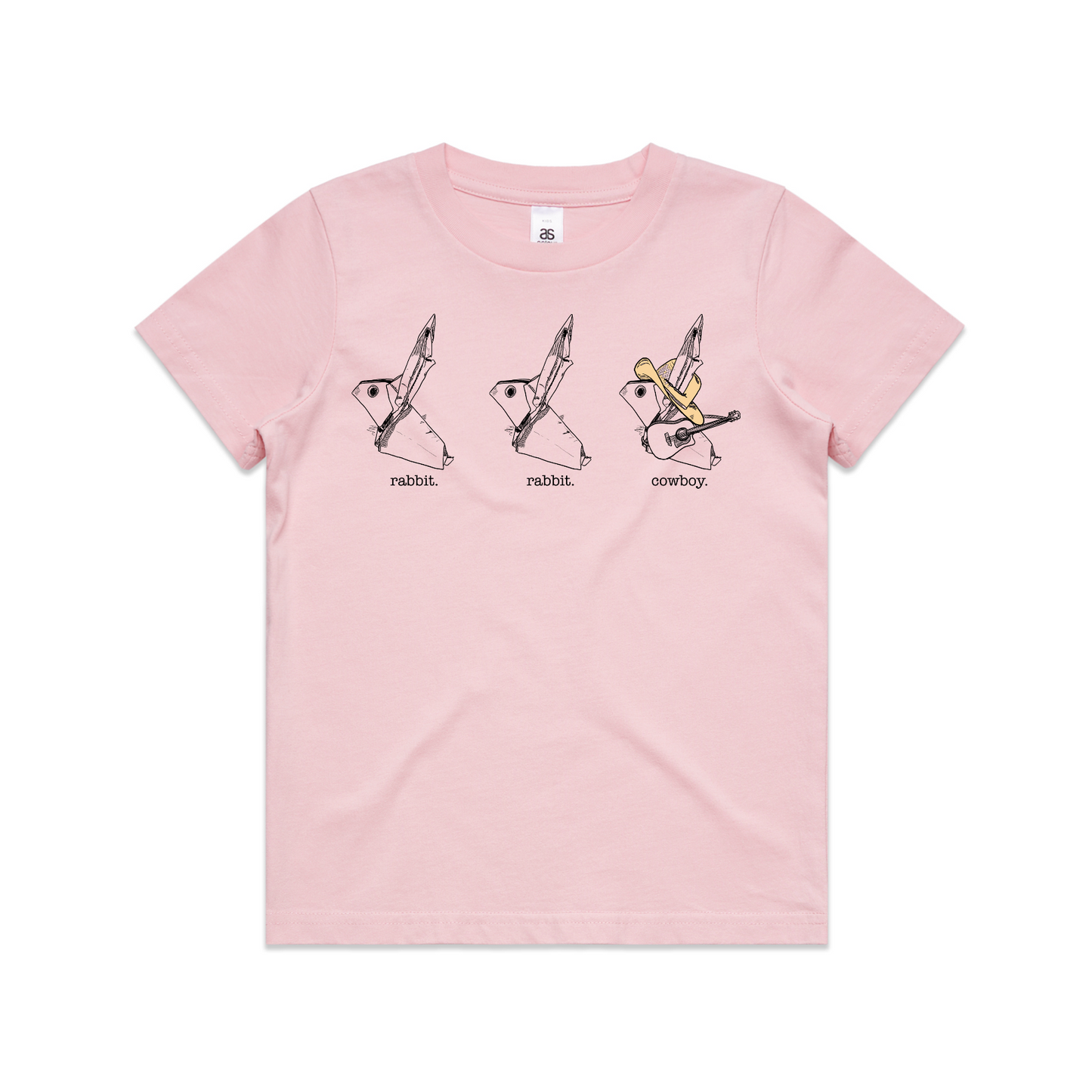 kids tee rabbit rabbit cowboy