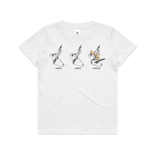 kids tee rabbit rabbit cowboy