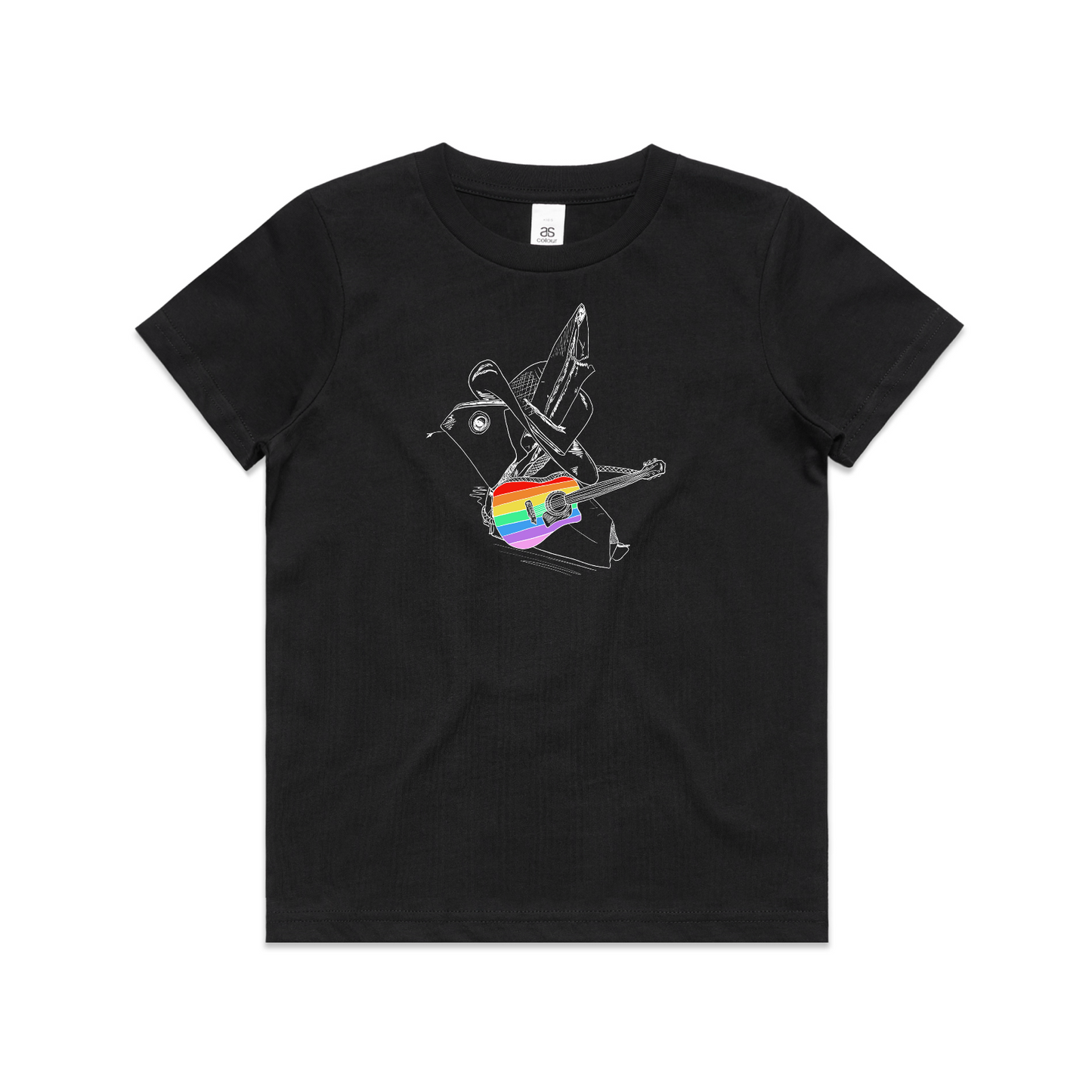 kids tee origami rainbow cowboy