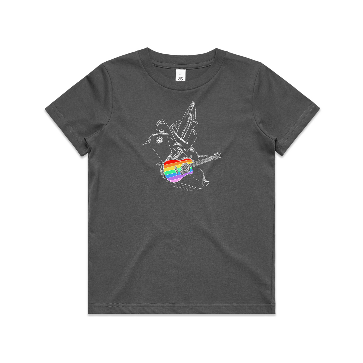 kids tee origami rainbow cowboy