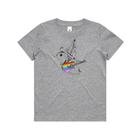 kids tee origami rainbow cowboy