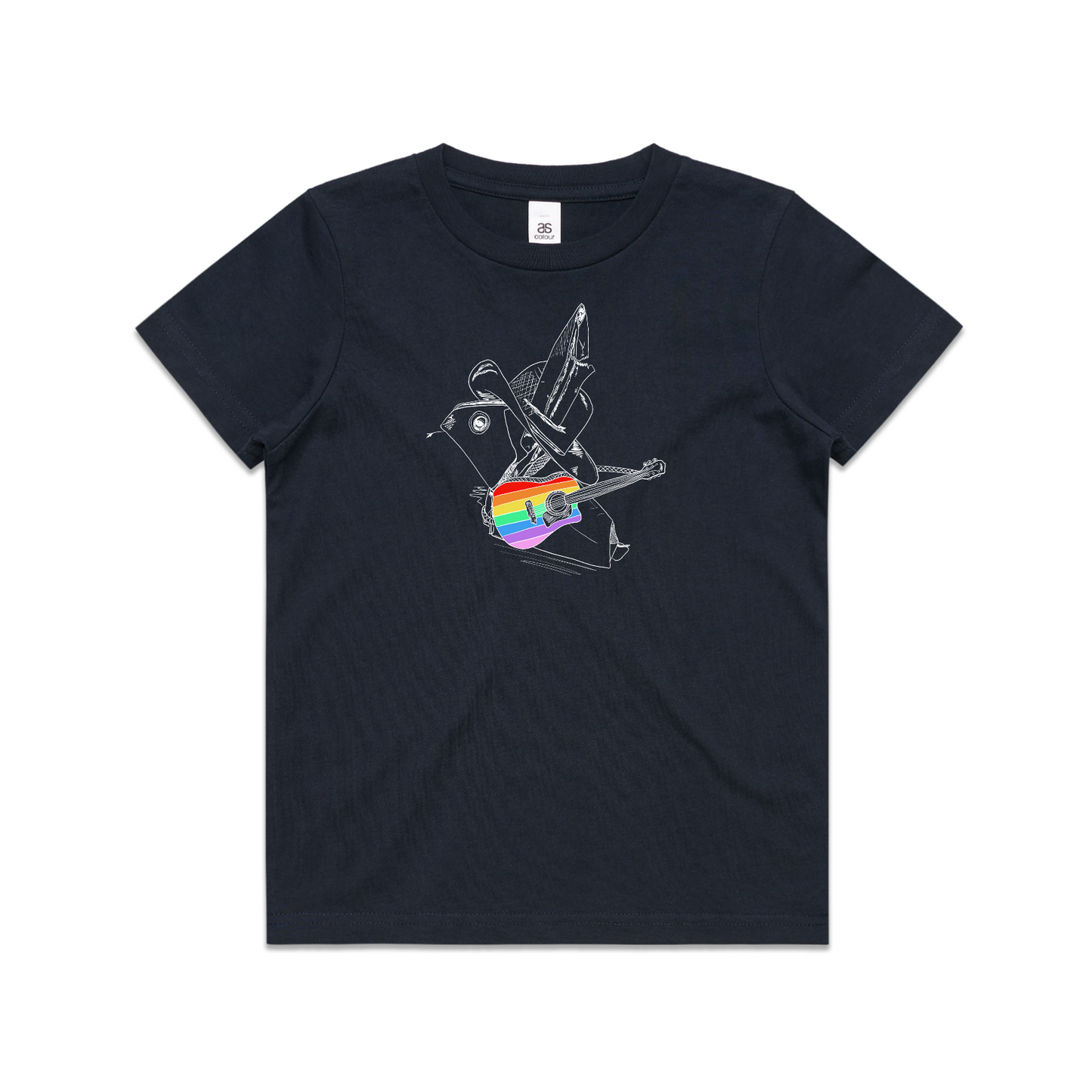 kids tee origami rainbow cowboy