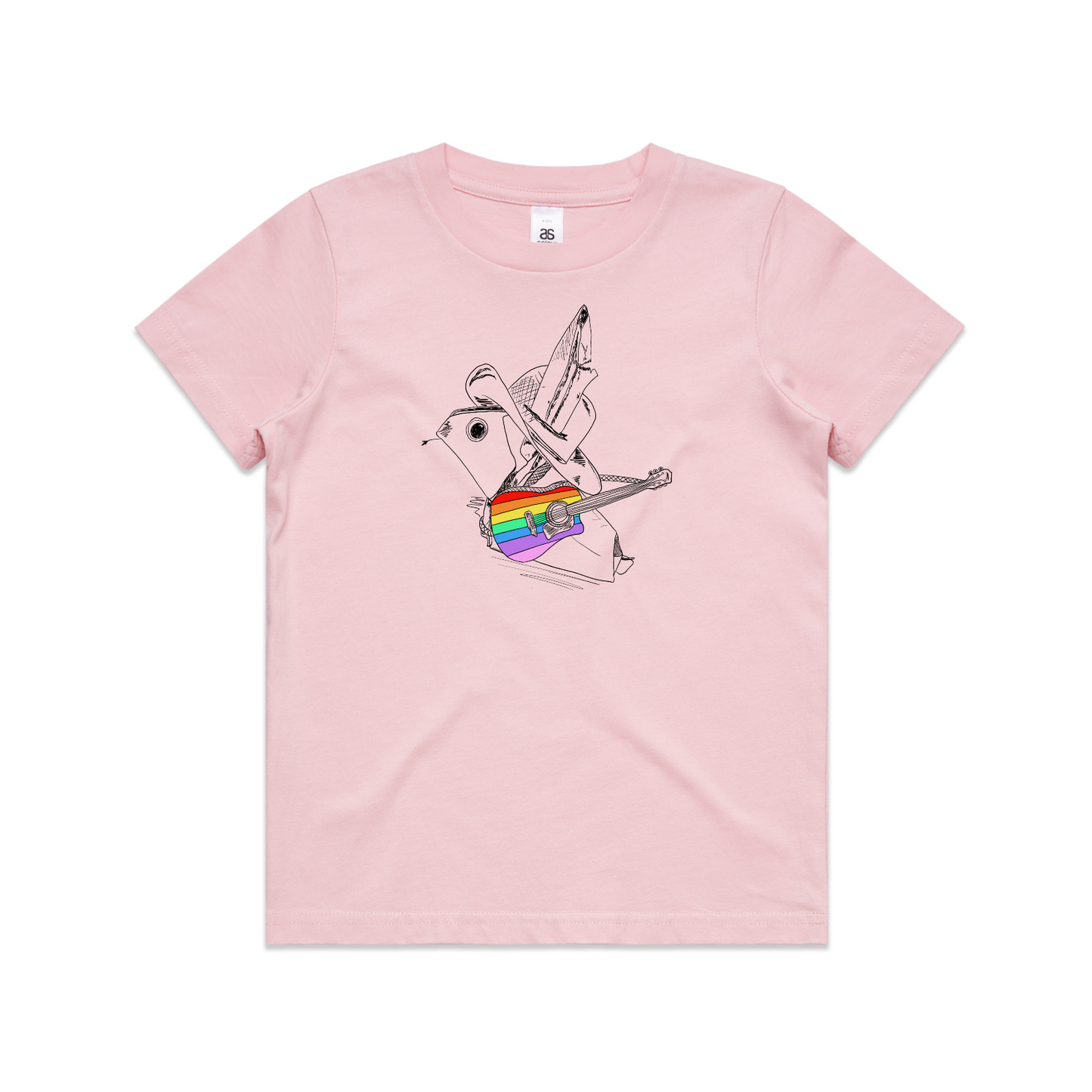 kids tee origami rainbow cowboy
